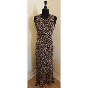 Tramp Vintage 90's Floral Sleeveless Flared Dress - Sz M